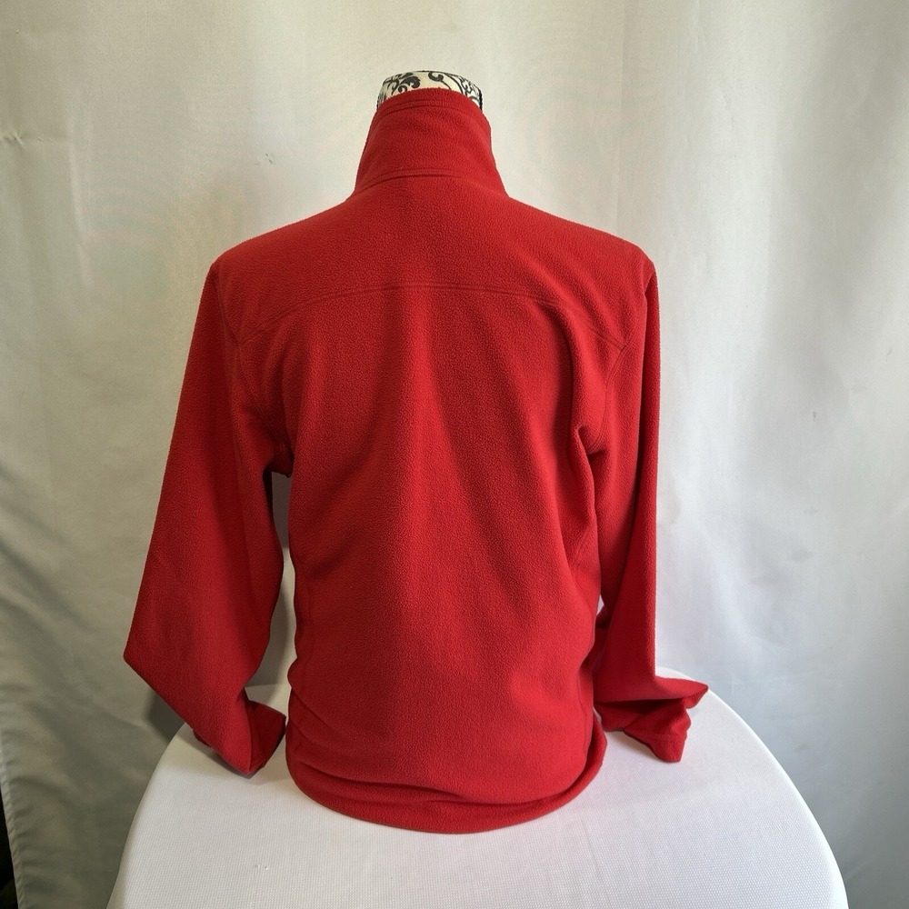 The North Face 1/4 Zip Fleece Pullover Mens Size Small Red Gray Long sleeve - Picture 3 of 9